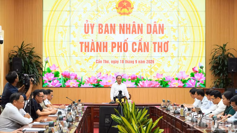 Quang cảnh họp Ban tổ chức. (Ảnh: VĂN ÚT)