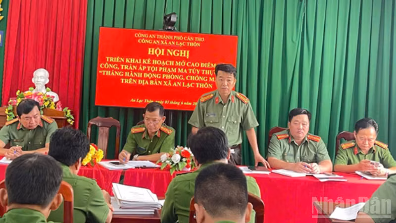 Cần Thơ triển khai cao điểm tấn công, trấn áp tội phạm ma túy hưởng ứng Tháng hành động phòng, chống ma túy năm 2026 tại Công an các xã, phường.