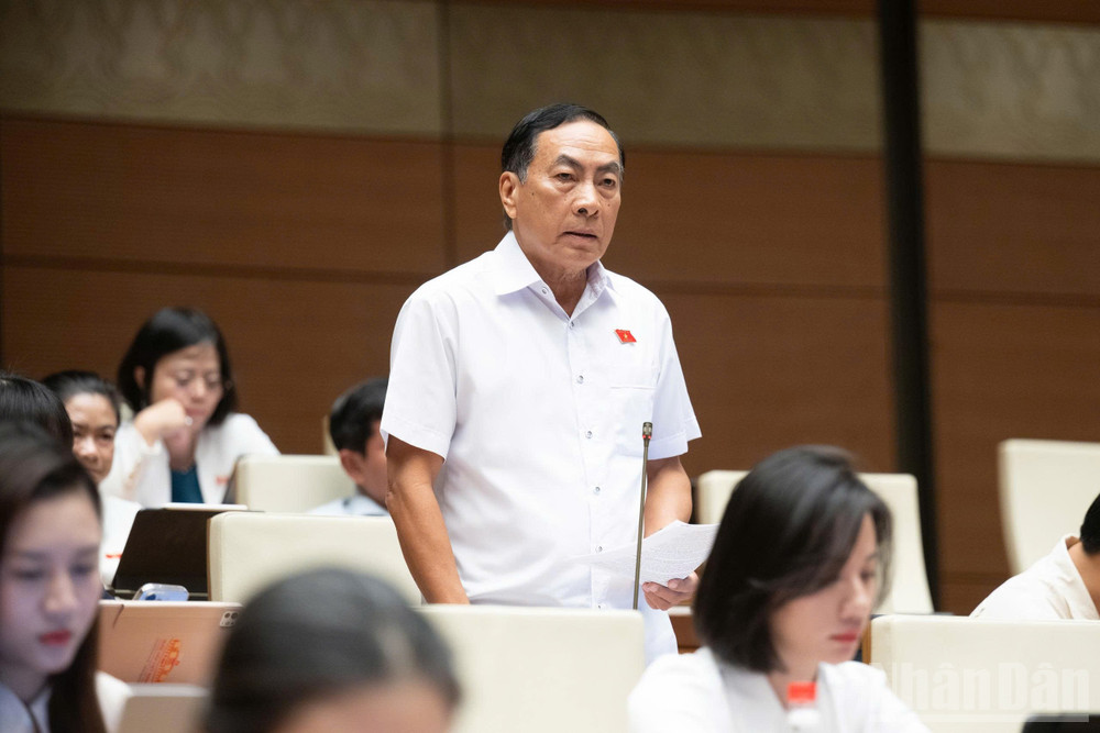 Đại biểu Quốc hội Phạm Văn H&ograve;a (Đo&agrave;n Đồng Th&aacute;p). (Ảnh: DUY LINH)