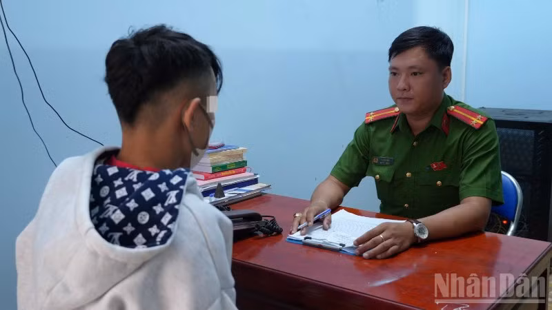 P.H.K tại cơ quan Công an.