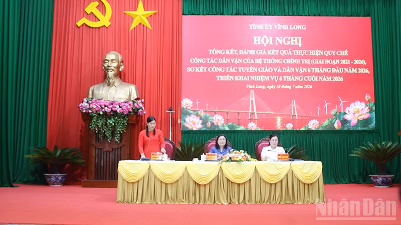 Tỉnh ủy Vĩnh Long tổ chức hội nghị tổng kết, đánh giá kết quả thực hiện Quy chế công tác dân vận của hệ thống chính trị.