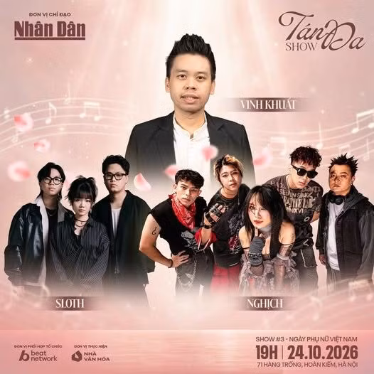 Poster chính thức của Tán Đa Show #3, tối 24/10.