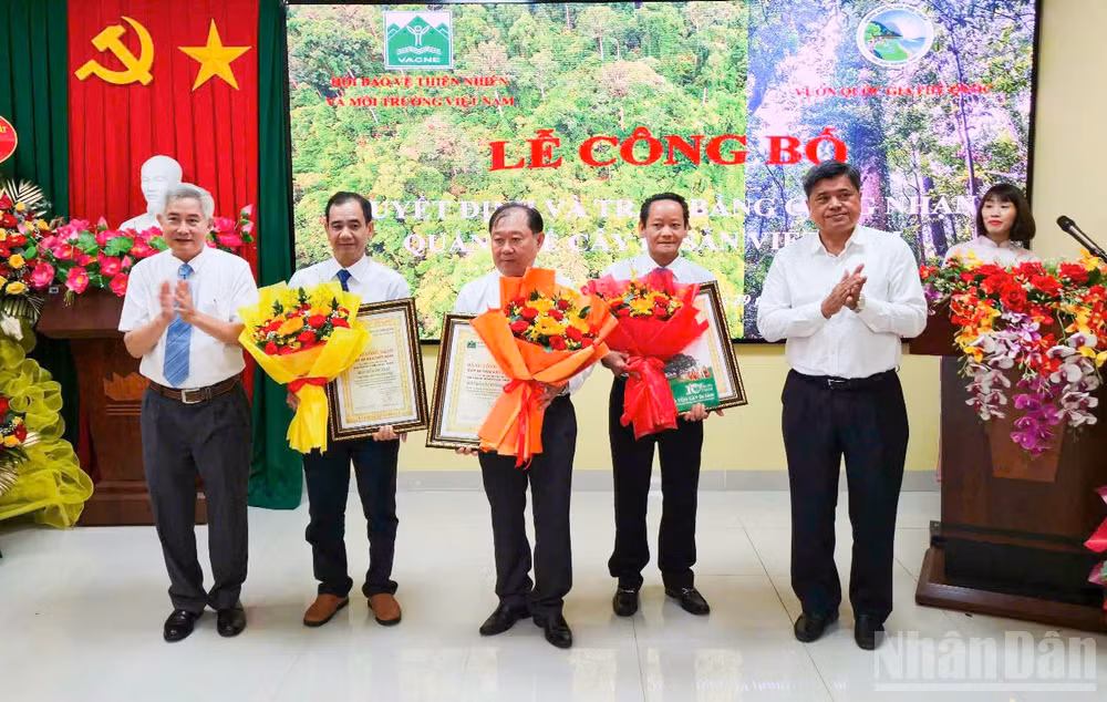 Lễ công bố Quyết định và trao Bằng công nhận Cây Di sản Việt Nam.