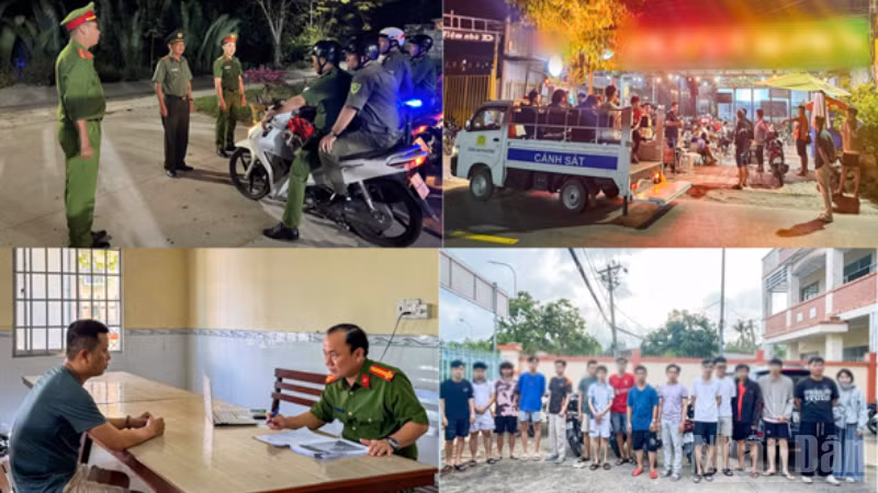 Lực lượng Công an tăng cường tuần tra, kiểm soát, kịp thời phát hiện, làm việc với các trường hợp có hành vi liên quan cá độ bóng đá trái phép trong thời gian diễn ra World Cup 2026.