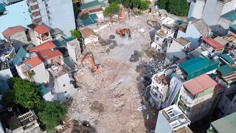 Hình hài đường Vành đai 2,5 đoạn Ngụy Như Kon Tum-Nguyễn Trãi tại phường Thanh Xuân đã lộ diện.
