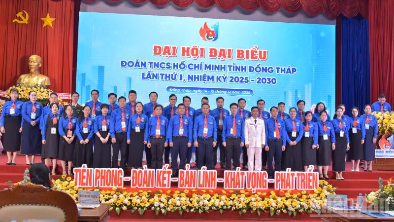 Ra mắt Ban Chấp hành Tỉnh đoàn Đồng Tháp khóa I, nhiệm kỳ 2025-2030.