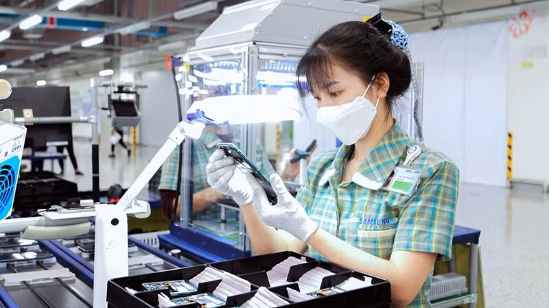 Samsung Thái Nguyên chiếm tỷ trọng lớn trong giá trị xuất khẩu của Thái Nguyên.