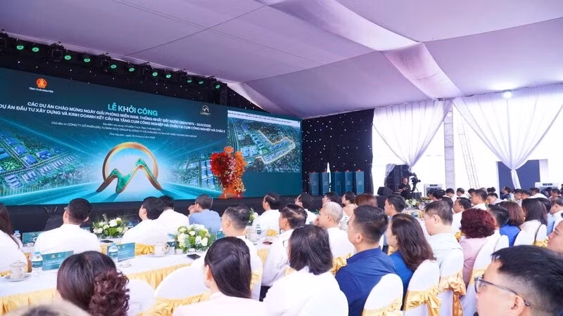 Công ty cổ phần Đầu tư Le Mont khởi công hai cụm công nghiệp Hà Châu 1 và Hà Châu 2 ở xã Điềm Thụy.