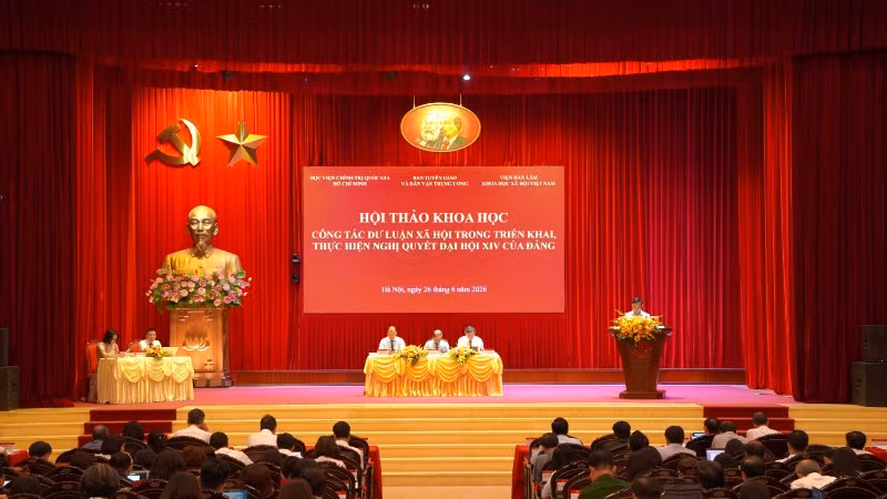 Quang cảnh hội thảo. (Ảnh: HẢI ĐĂNG)