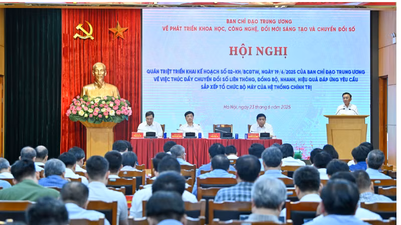  Quang cảnh hội nghị tại điểm cầu Trung ương. (Ảnh: DUY LINH)