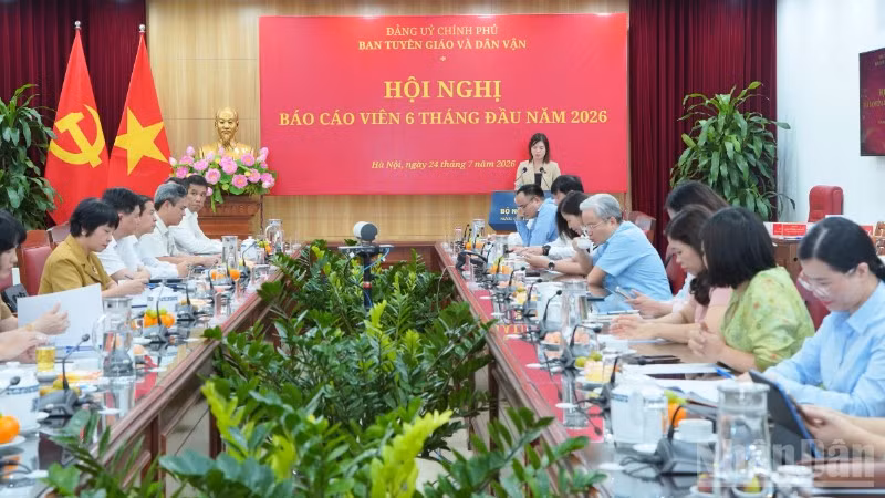 Quang cảnh hội nghị. (Ảnh: HẢI ĐĂNG)