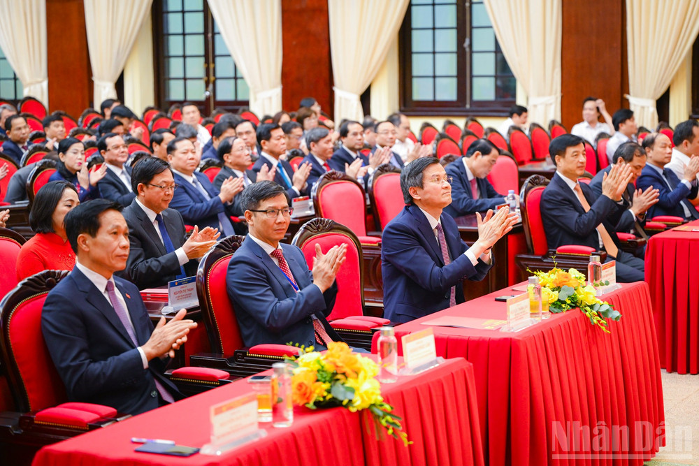 C&aacute;c đại biểu dự hội nghị. (Ảnh: BẢO LONG)