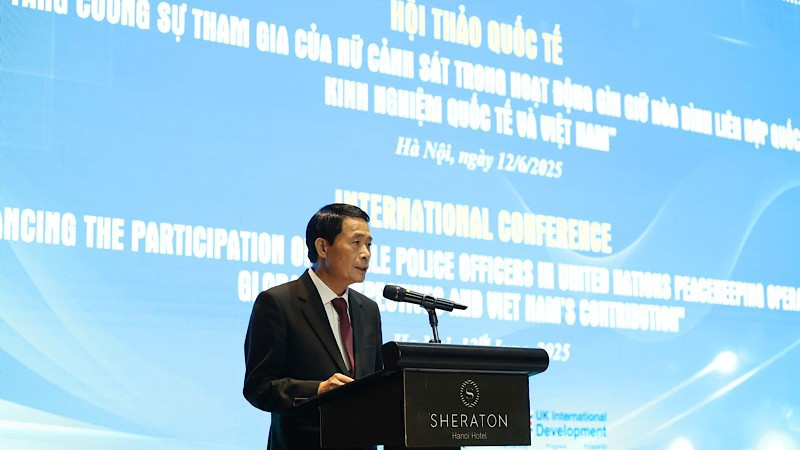 Thứ trưởng Công an Lê Quốc Hùng phát biểu tại Diễn đàn. thu-truong-bo-cong-an.jpg