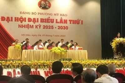  Đại hội đại biểu Đảng bộ phường Mỹ Hào lần thứ I, nhiệm kỳ 2025-2030.