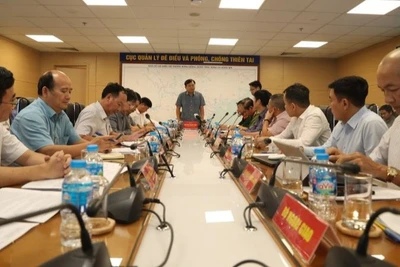 Thứ trưởng Nguyễn Hoàng Hiệp chỉ đạo tại cuộc họp khẩn về công tác ứng phó với bão Wipha.