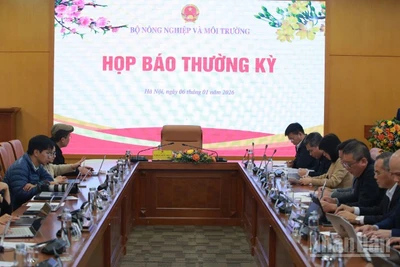 Họp báo thường kỳ Bộ Nông nghiệp và Môi trường chiều 6/1.