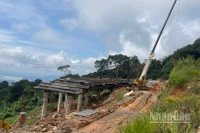 Công trình thi công Quốc lộ 28B.