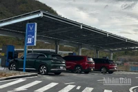 Trạm sạc điện trên cao tốc Vĩnh Hảo-Phan Thiết.