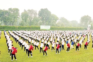 Chương trình “Đồng diễn dưỡng sinh vì sức khỏe cộng đồng” tại Thành phố Hồ Chí Minh.