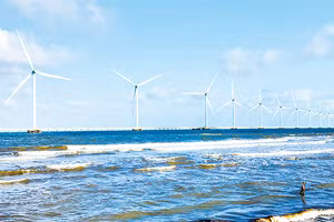 Điện gió góp phần tăng trưởng kinh tế của tỉnh Vĩnh Long.