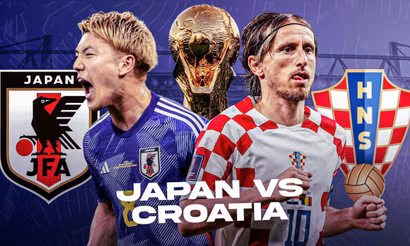 Nhật Bản đối đầu Croatia tại vòng loại trực tiếp World Cup 2022. (Ảnh: KhelNow)