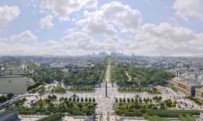 Hàng nghìn nhân sự sẽ được triển khai ở thủ đô Paris để bảo đảm an ninh trong thời gian diễn ra trận bán kết giữa đội tuyển Pháp và Maroc. (Ảnh: AFP/TTXVN)