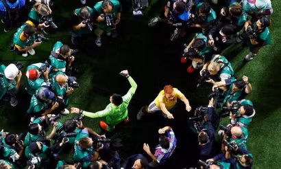 Nhật Bản trở thành tâm điểm chú ý của truyền thông sau chiến thắng lịch sử trước Tây Ban Nha. (Ảnh: Reuters)