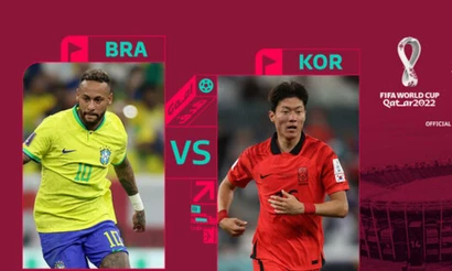 Đội tuyển Hàn Quốc chạm trán đối trọng rất mạnh là đội tuyển Brazil.