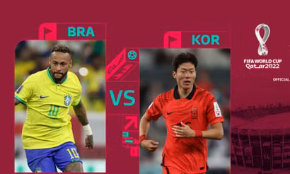 Đội tuyển Hàn Quốc chạm trán đối trọng rất mạnh là đội tuyển Brazil.