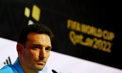 Huấn luyện viên trưởng tuyển Argentina, Lionel Scaloni. (Ảnh: Reuters)