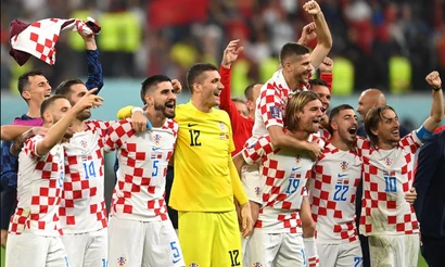 Sau chiến thắng 2-1 trước Maroc, Croatia có lần thứ hai liên tiếp về đích trong tốp 3 chung cuộc ở sân chơi World Cup. (Ảnh: FIFA)