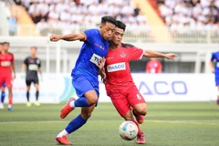 Trận chung kết của giải đấu diễn ra hấp dẫn, cống hiến cho khán giả một trận đấu hay. (Ảnh: QUANG ĐỊNH)