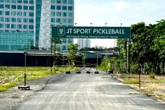 Một sân thể thao tạm ngừng hoạt động sau đợt kiểm tra của đoàn công tác liên ngành phường Bình Trưng. 