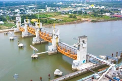 Một cống ngăn triều thuộc giải quyết ngập do triều khu vực Thành phố Hồ Chí Minh có xét đến yếu tố biến đổi khí hậu, giai đoạn 1.