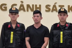 Bị can Lương Bằng Quang tại cơ quan công an. (Ảnh: Công an cung cấp)