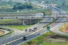 Một đoạn tuyến dự án đường cao tốc Trung Lương-Mỹ Thuận.