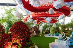 Khu vườn "Vạn Xuân" tại Cảng Hàng không quốc tế Nội Bài.