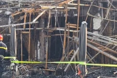 Hiện trường vụ cháy.