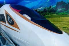 Mô hình tàu cao tốc của Trường đại học Giao thông Vận tải Thành phố Hồ Chí Minh. (Ảnh: UTH)