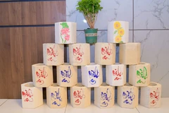 Những chậu cây được thiết kế bằng vật liệu từ cây gai dầu thân thiện với môi trường. 