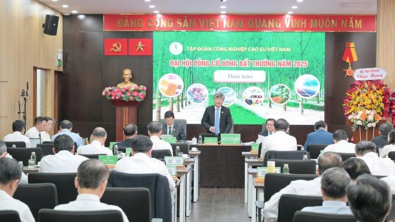 Quang cảnh Đại hội cổ đông bất thường năm 2025 Tập đoàn VRG ngày 5/11 tại Thành phố Hồ Chí Minh.