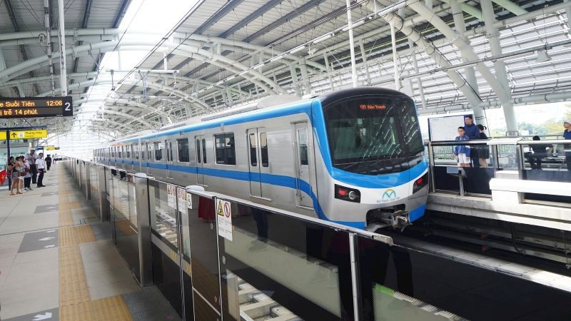 Dự án Metro số 1 Bến Thành - Suối Tiên tại Thành phố Hồ Chí Minh được thực hiện từ nguồn vốn ODA của Nhật Bản. (Ảnh THẾ ANH)