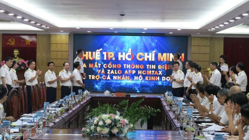 Lãnh đạo Cục Thuế và Thuế Thành phố Hồ Chí Minh ra mắt Cổng thông tin điện tử Thuế Thành phố Hồ Chí Minh và ứng dụng Zalo Mini App HCMTax hỗ trợ cá nhân, hộ kinh doanh.