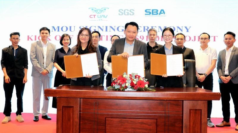 Lễ ký kết giữa CT UAV và SGS, SBA triển khai xây dựng tiêu chuẩn AS9100D, ISO 9001.