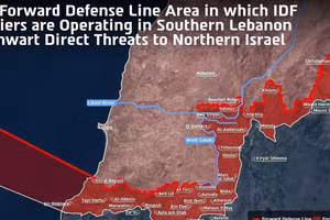 [Video] Israel công bố vùng kiểm soát tại miền Nam Liban 
