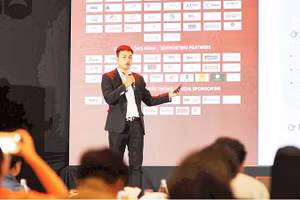 Anh Nguyễn Thanh Hoàng, CEO của Hatrova, tham gia pitching tại DAVAS 2026.
