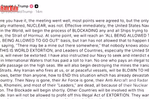 [Video] Mỹ phong tỏa hàng hải Iran sau đàm phán thất bại 