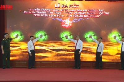 [Video] Ra mắt Chuyên trang đặc biệt “Lịch sử 80 năm Tòa án nhân dân”