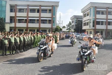 Công an tỉnh Đồng Tháp ra quân tấncông, trấn áp tội phạm.