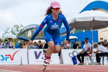 Roller Sports Việt Nam bứt phá mạnh mẽ từ đường đua Vũng Tàu. (Trong ảnh: Một nữ vận động viên trẻ thi đấu tại giải)